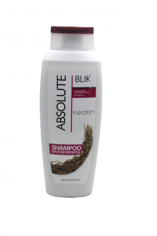 Шампунь Absolute БЛИК Keratin против перхоти, 400 мл.