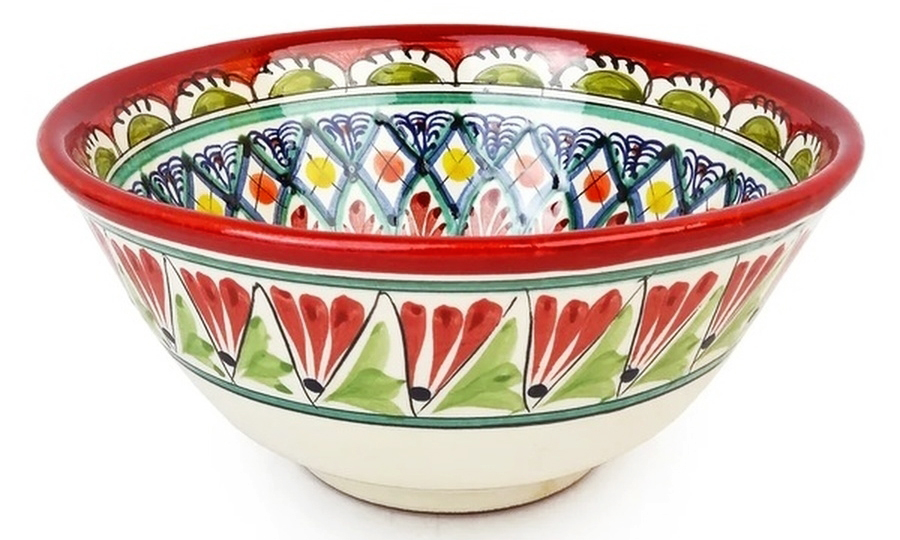 Косушка Мехроб "Красный орнамент" 15.5 см.