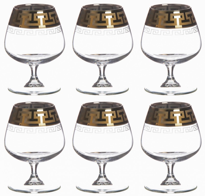 Набор бокалов для бренди "Греческий узор" 6 шт.