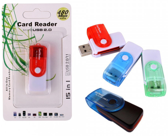 Переходник картридер USB 2.0 Micro SD