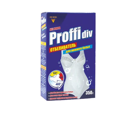 Отбеливатель Proffidiv, порошок для нижнего белья, 350 г.