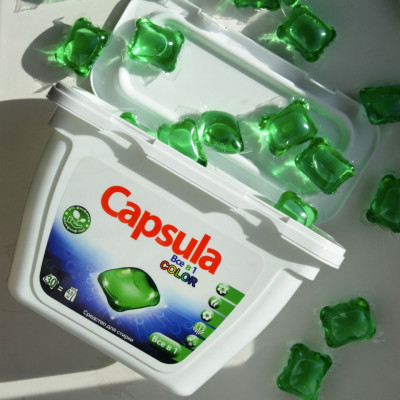 Капсулы для стирки белья "Capsula" (1шт(контейнер)\ 30капсул)