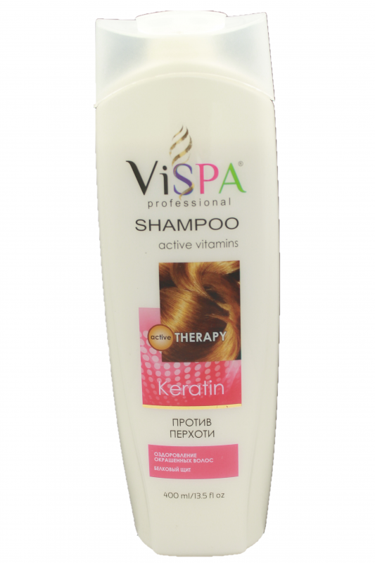 Шампунь VISPA- Против перхоти Keratin 400мл.