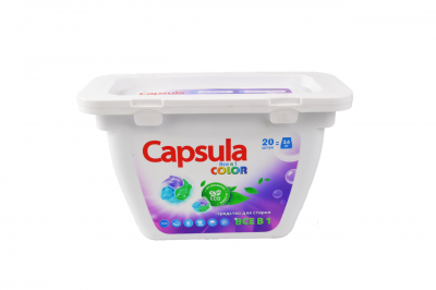 Капсулы для стирки белья "capsula" color (контейнер)
