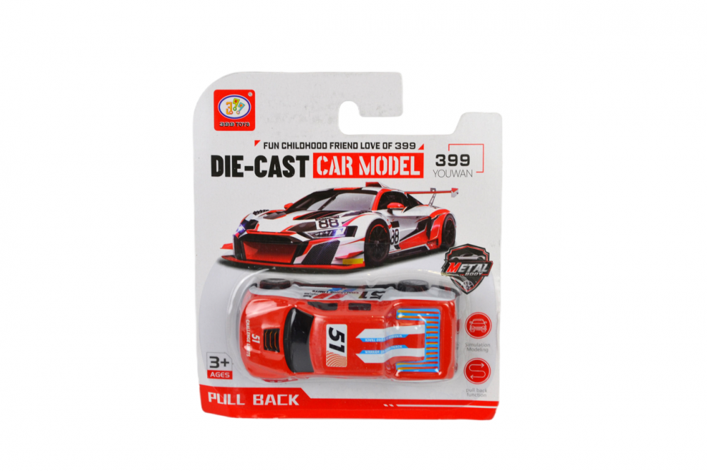 Игрушка машинка спортивная в блистере